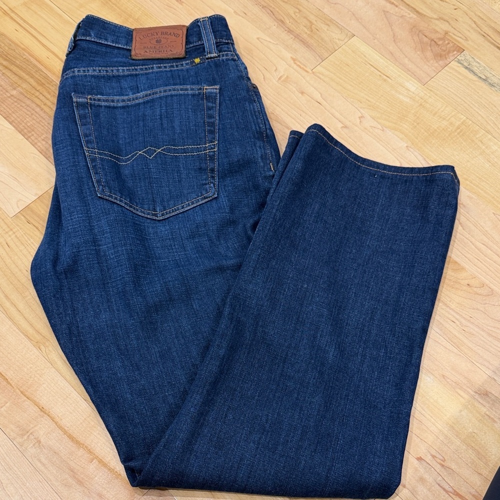 Lucky Brand Men's Indigo 481 relaxed Straight Leg Jeans